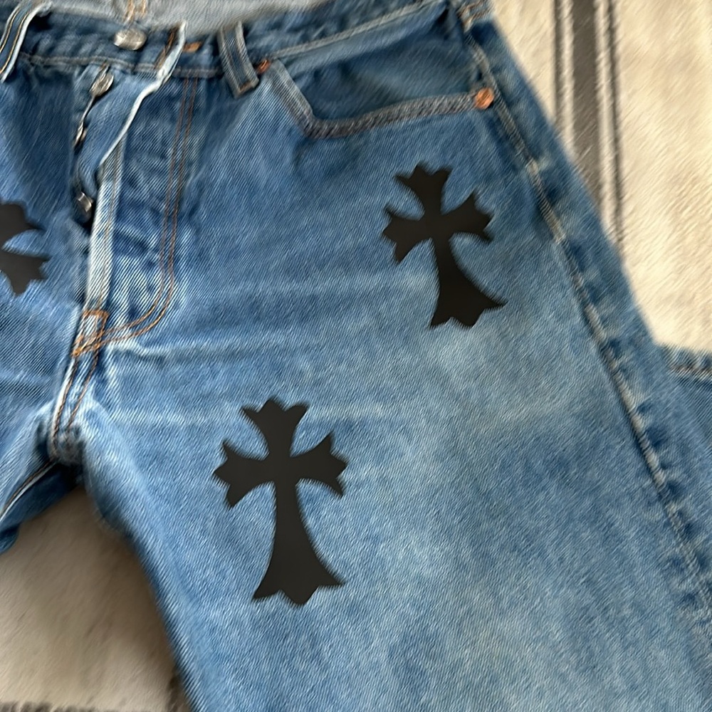 VIntage Levi's 501 Reworked Jeans - Picture 3 of 12